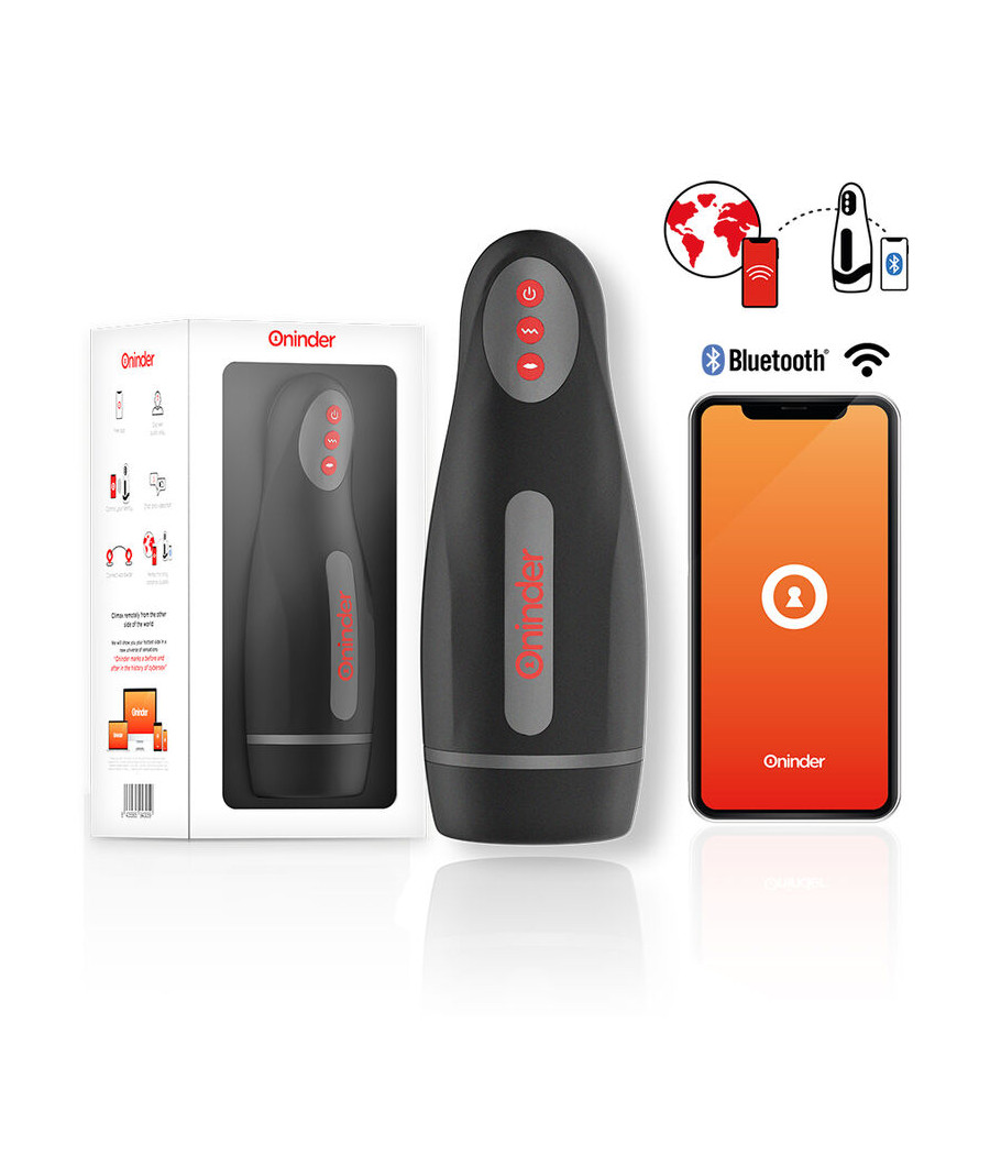 ONINDER - SEOUL MASTURBATORE MASCHILE RICARICABILE 10 VELOCITÀ - APP GRATUITA