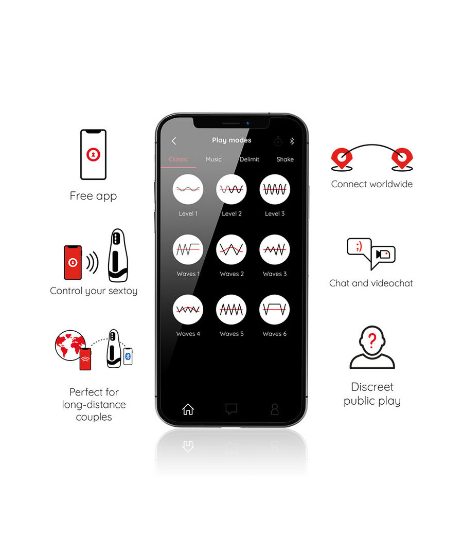 ONINDER - MASTURBATEUR RECHARGEABLE POUR HOMME SEOUL 10 VITESSES - APPLICATION GRATUITE