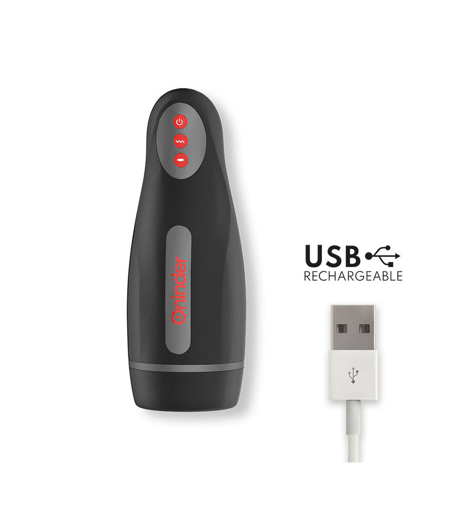 ONINDER - MASTURBATEUR RECHARGEABLE POUR HOMME SEOUL 10 VITESSES - APPLICATION GRATUITE
