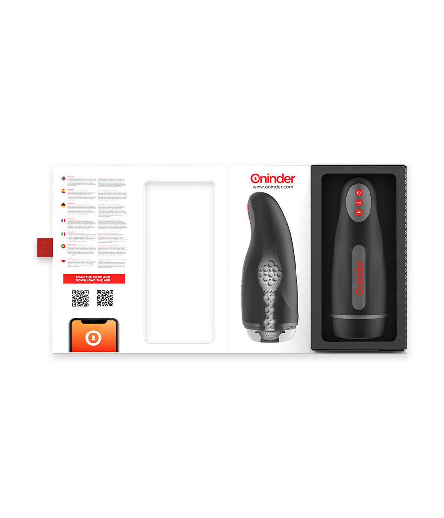 ONINDER - SEOUL MASTURBATORE MASCHILE RICARICABILE 10 VELOCITÀ - APP GRATUITA