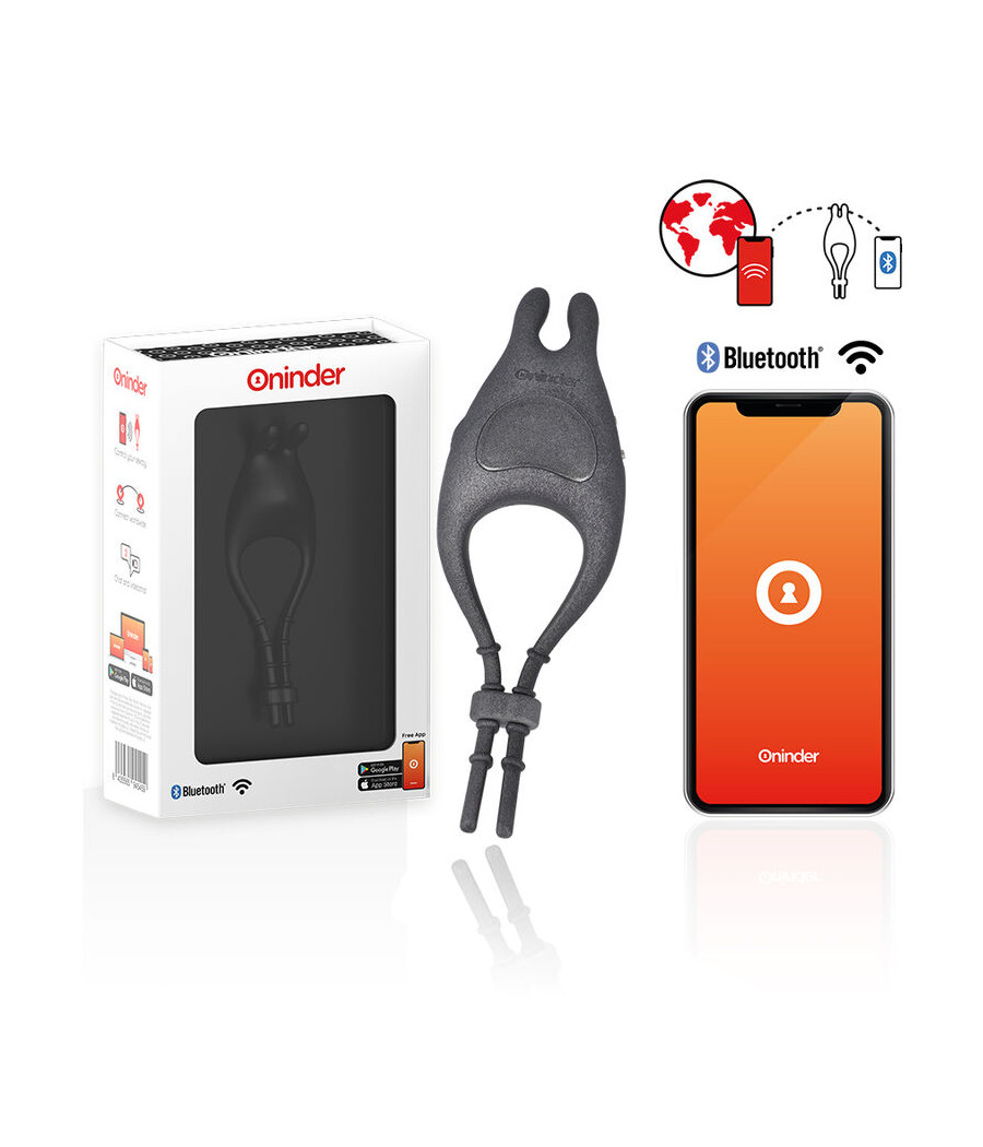 ONINDER - PAMPA ANILLO VIBRADOR AJUSTABLE Y MULTIPOSICION  - APP GRATUITA