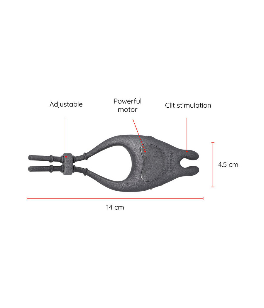 ONINDER - ANEL VIBRADOR AJUSTÁVEL RECARREGÁVEL PAMPA COM ESTIMULADOR DE CLITÓRIS 10 VELOCIDADES - APLICATIVO GRATUITO