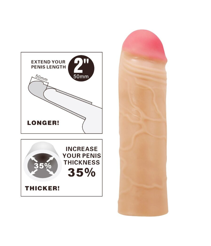 PRETTY LOVE - CHANE PENIS EXTENDER COVER FLEISCH