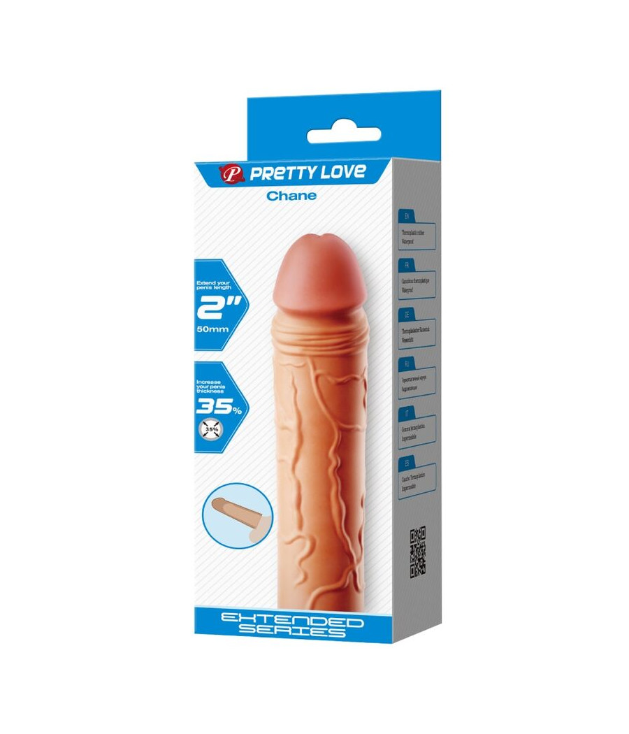 PRETTY LOVE - EXTENSEUR DE PÉNIS CHANE COUVERTURE CHAIR