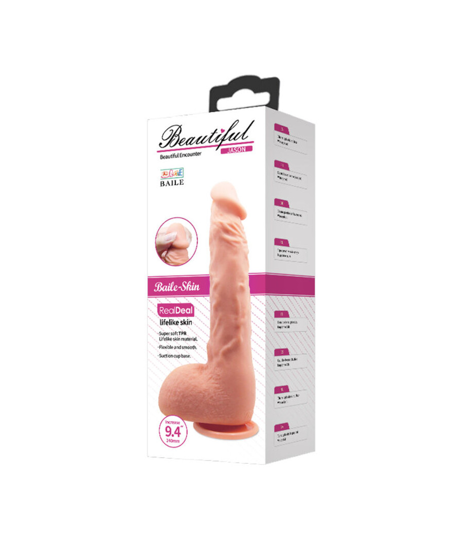 BAILE - DILDO REALISTICO JASON NATURALE 24 CM