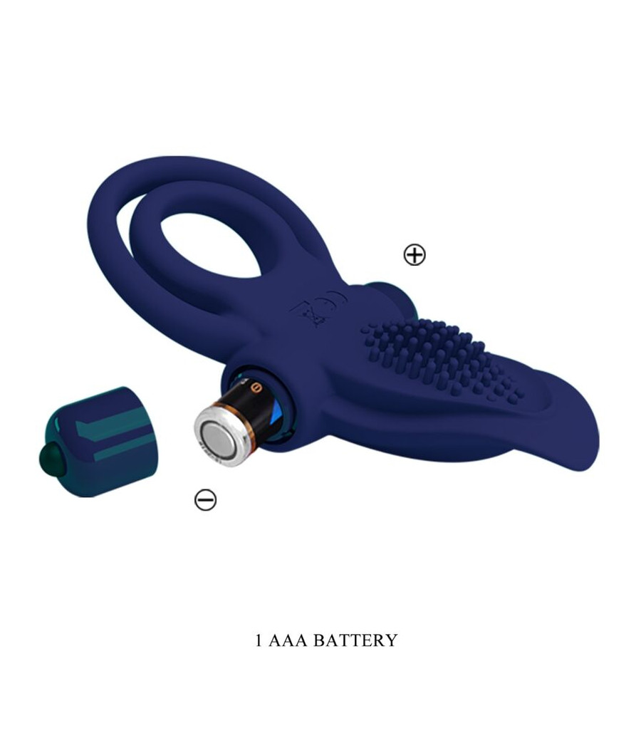 PRETTY LOVE - BRONSON DOUBLE RING WITH VIBRATION BLUE