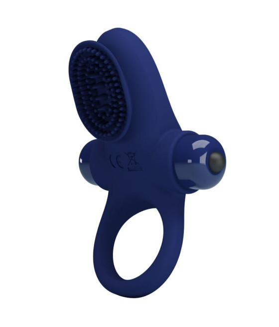 PRETTY LOVE - PALLE RING MIT VIBRATION BLAU