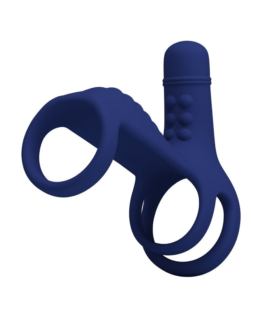 PRETTY LOVE - ELISH VIBRATIONSRING MIT VERLNGERUNG BLAU