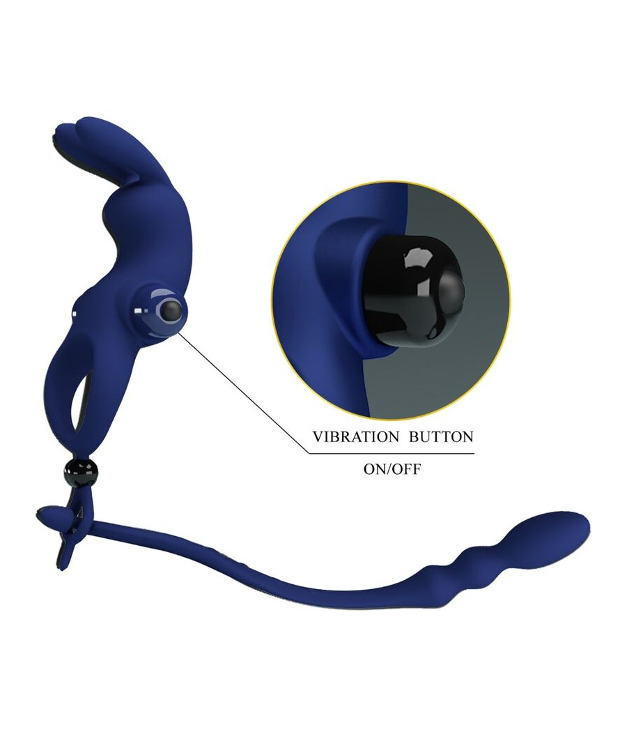 PRETTY LOVE - AYAD ANEL VIBRADOR COELHO COM PLUG AZUL