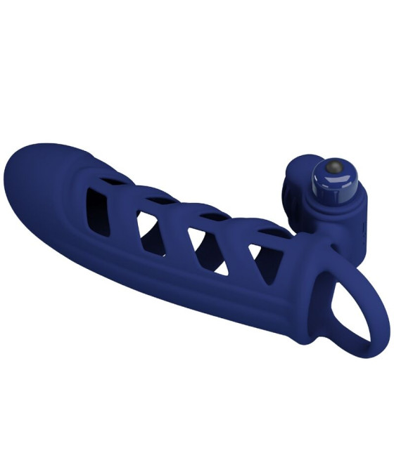 PRETTY LOVE - ALTAF ANEL VIBRADOR COM BAINHA DE SILICONE AZUL