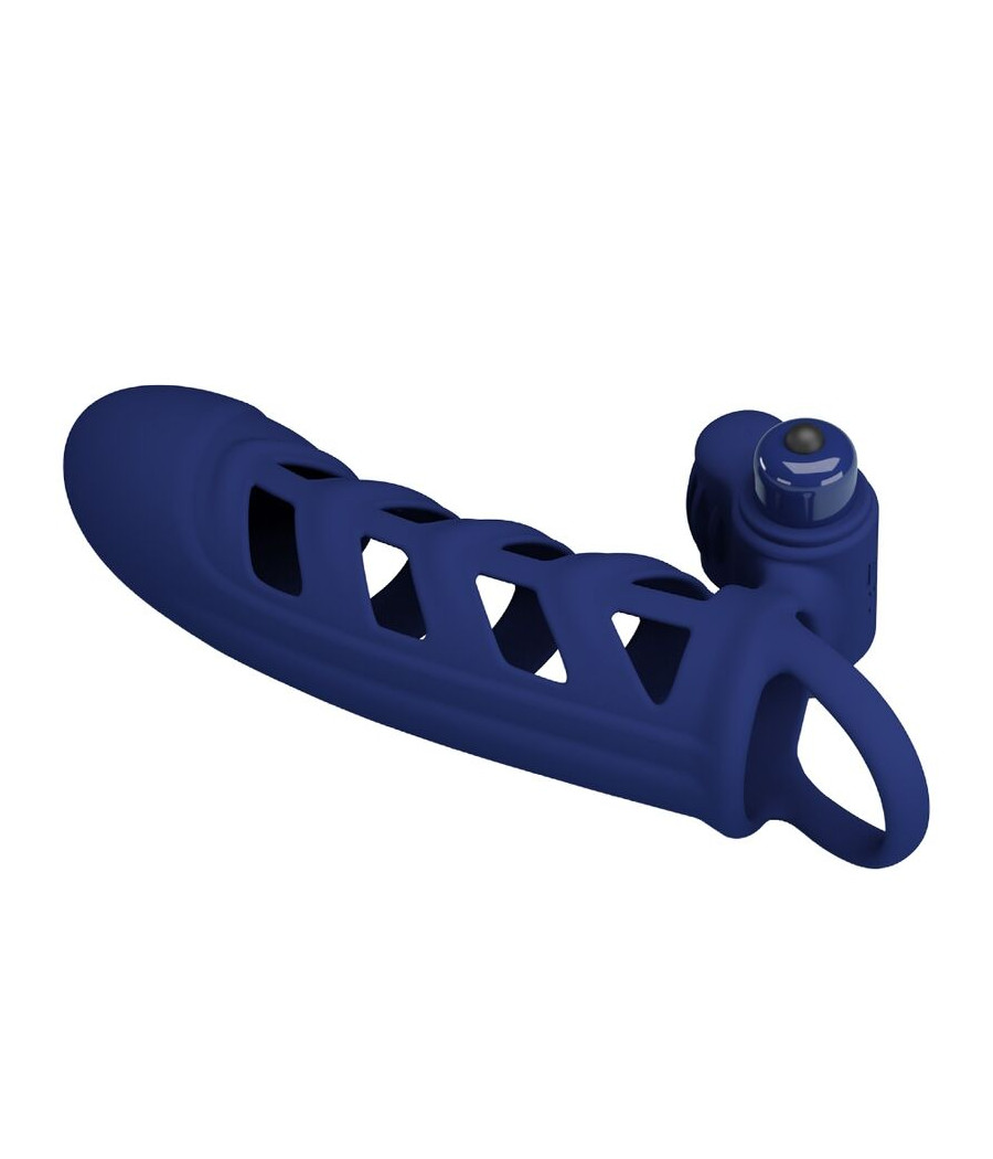 PRETTY LOVE - ALTAF ANELLO VIBRATORE CON GUAINA IN SILICONE BLU