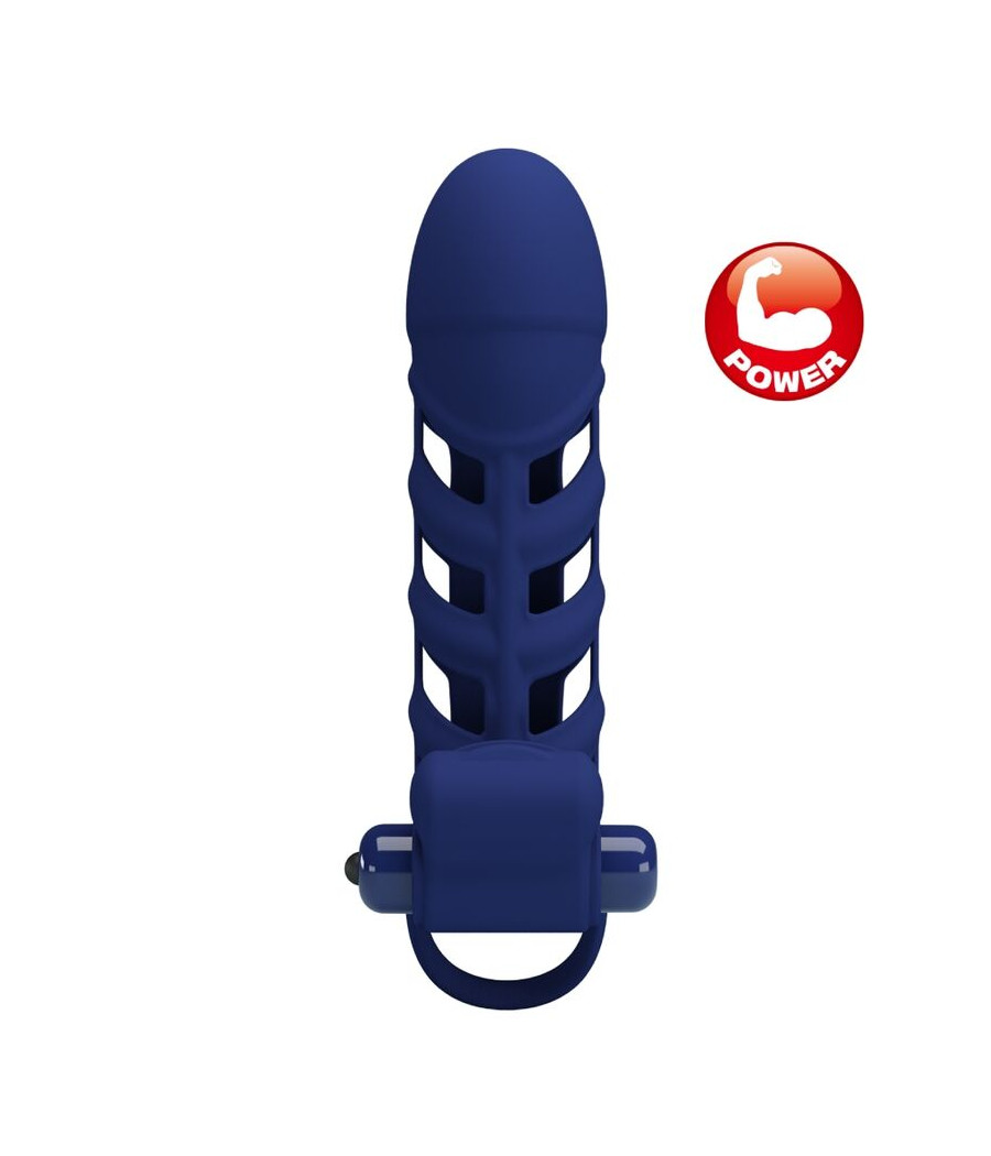 PRETTY LOVE - ALTAF ANELLO VIBRATORE CON GUAINA IN SILICONE BLU