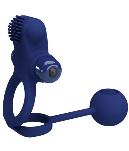 PRETTY LOVE - REMINGTON DOUBLE ANNEAU VIBRANT AVEC PLUG BLEU