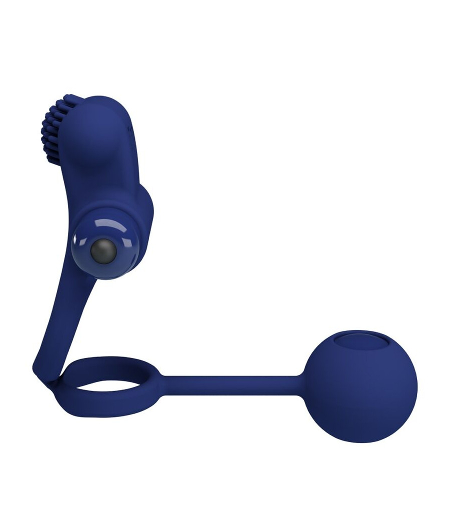PRETTY LOVE - REMINGTON ANEL VIBRADOR DUPLO COM PLUG AZUL