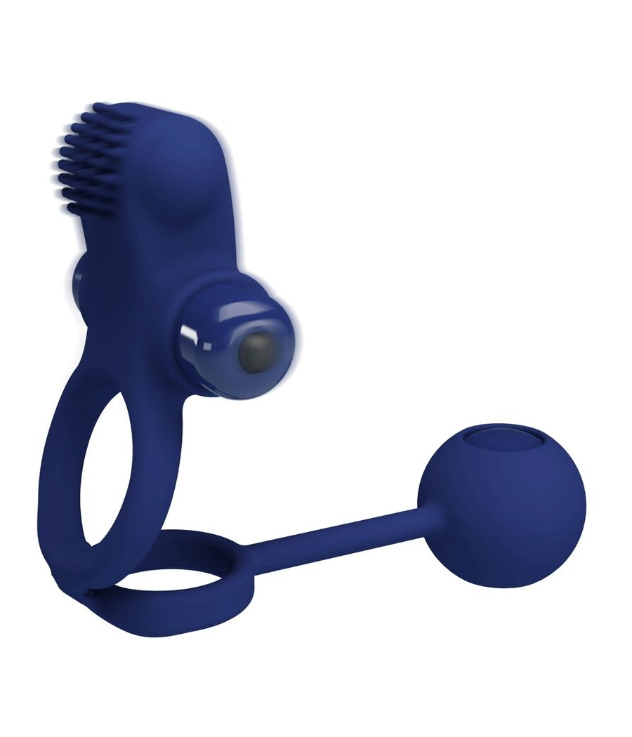 PRETTY LOVE - REMINGTON DOPPELVIBRATIONSRING MIT STECKER BLAU