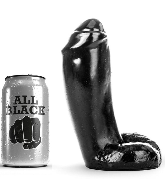 ALL BLACK - DILDO REALÍSTICO 18 CM