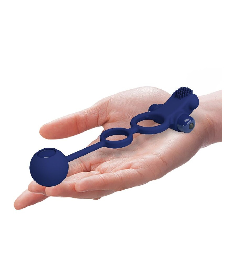 PRETTY LOVE - REMINGTON DOUBLE ANNEAU VIBRANT AVEC PLUG BLEU