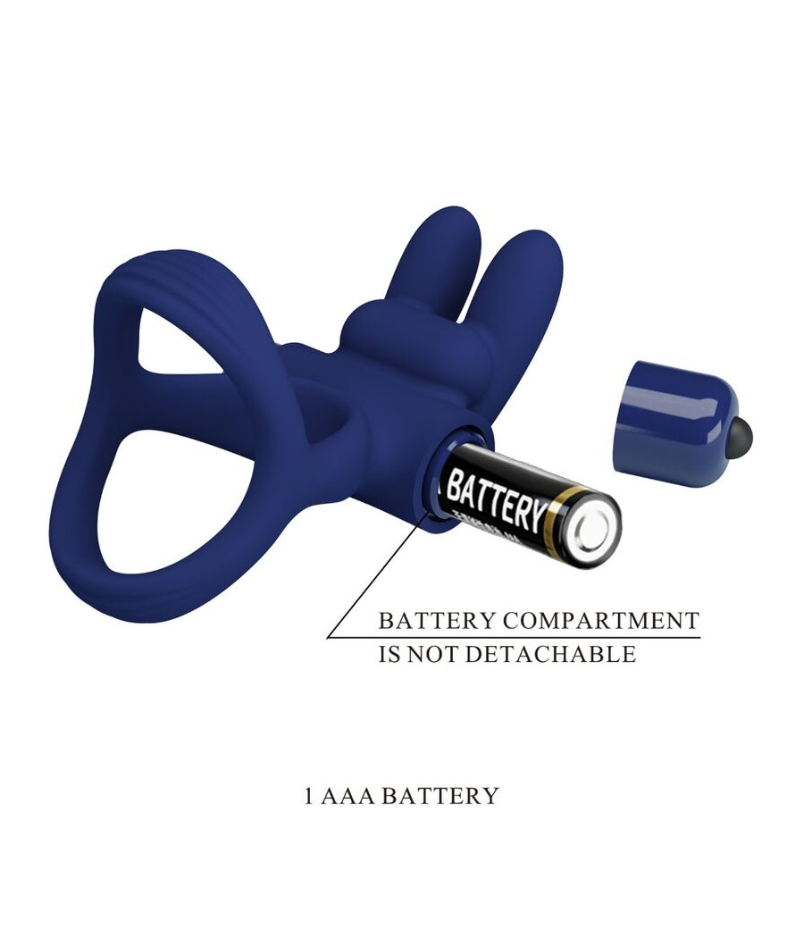 PRETTY LOVE - FRANCISCO DOPPELTER VIBRATIONSRING KANINCHEN BLAU