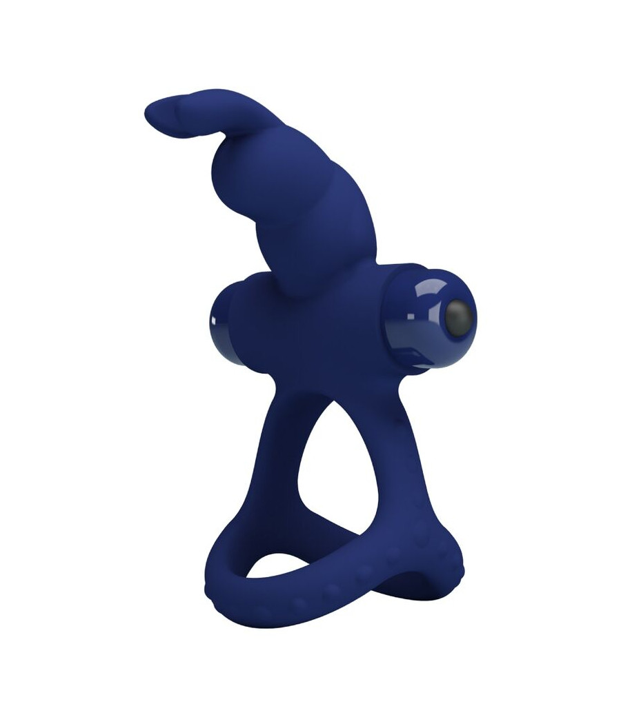 PRETTY LOVE - LUCHITO DOUBLE VIBRATING RING RABBIT BLUE