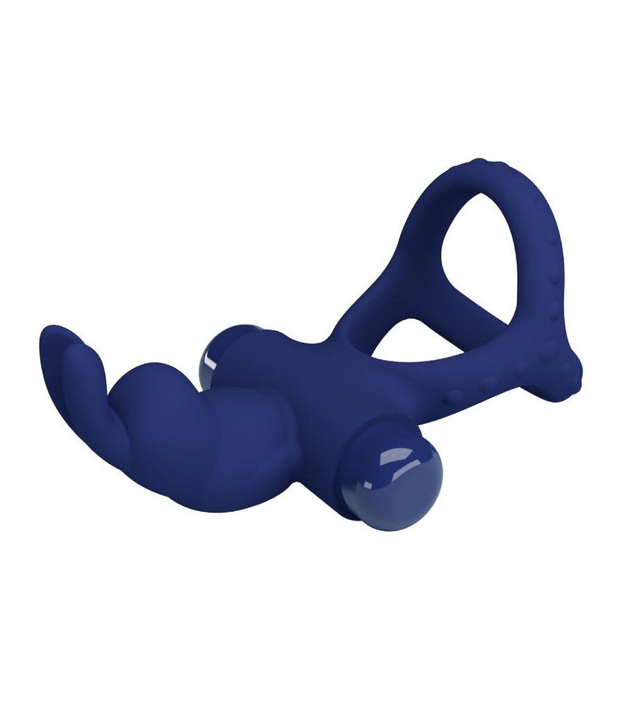 PRETTY LOVE - LUCHITO DOPPELVIBRIERENDER RING KANINCHEN BLAU