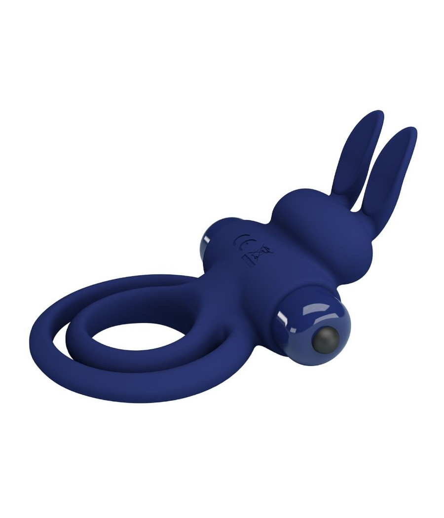 PRETTY LOVE - DAREY DOUBLE VIBRATING RING RABBIT BLUE