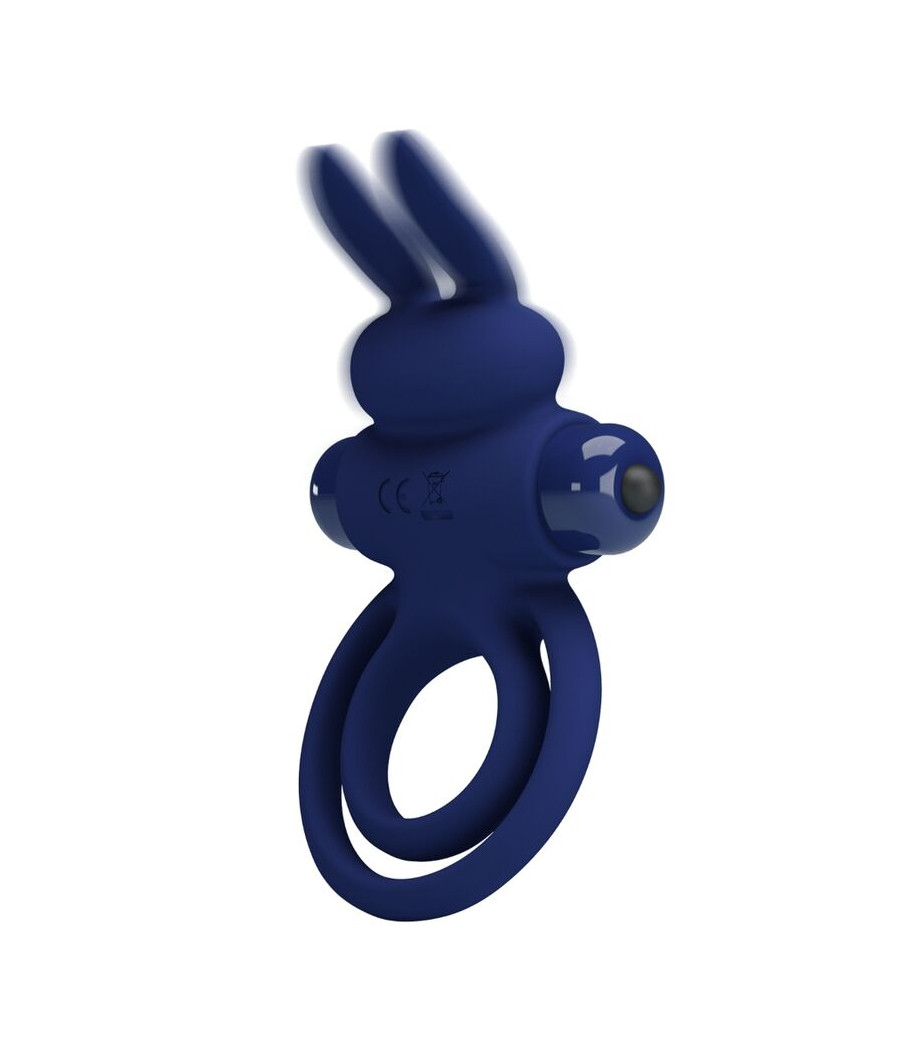 PRETTY LOVE - DAREY DOUBLE ANNEAU VIBRANT LAPIN BLEU