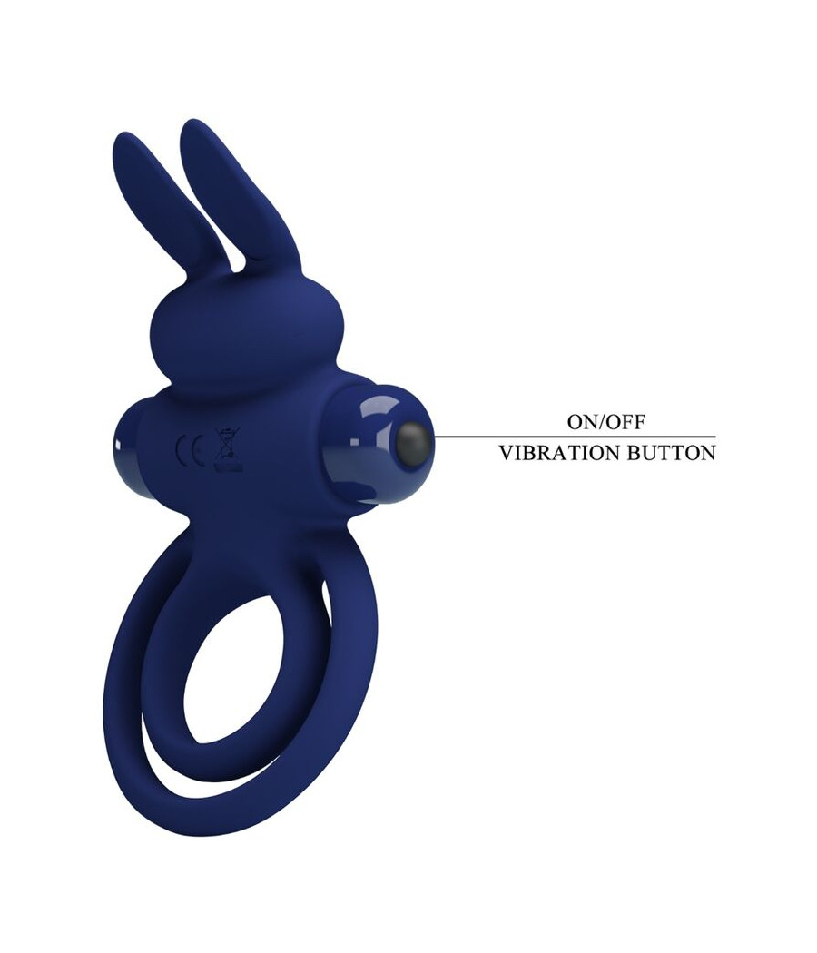 PRETTY LOVE - DAREY DOPPELTER VIBRATIONSRING KANINCHEN BLAU