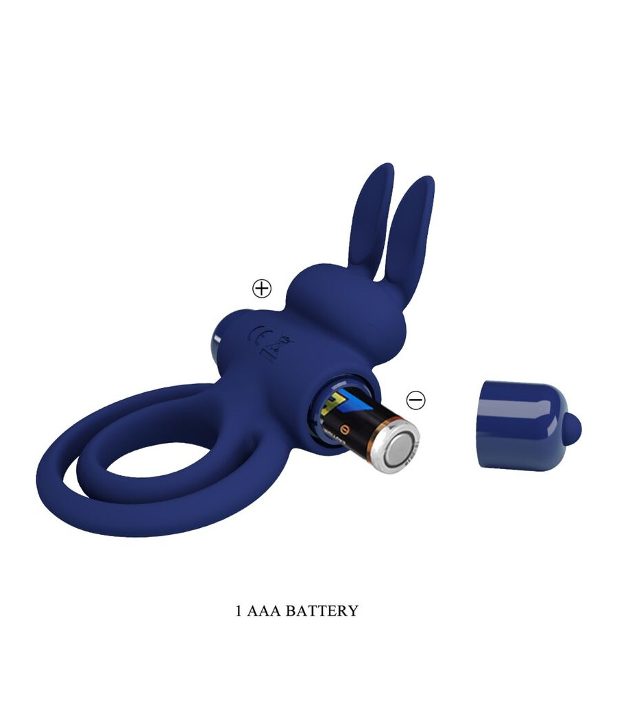 PRETTY LOVE - DAREY DOPPELTER VIBRATIONSRING KANINCHEN BLAU