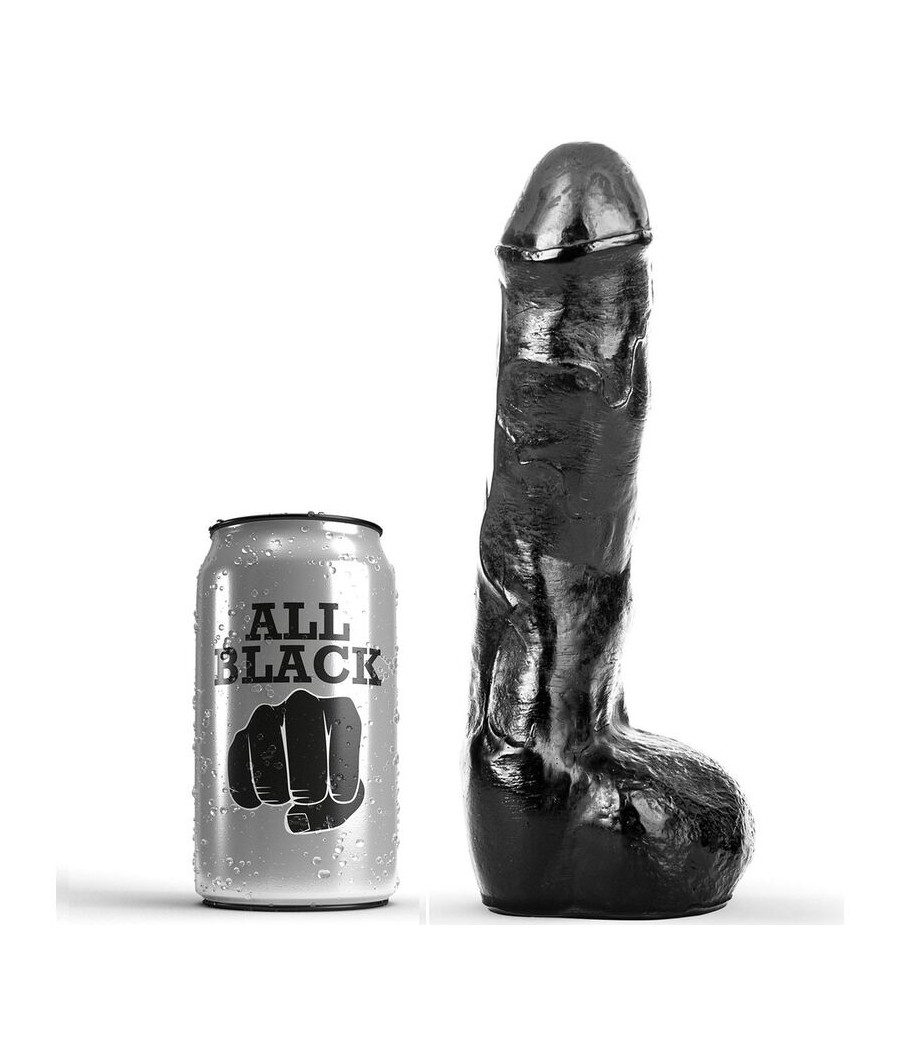 ALL BLACK - PENE REALÍSTICO ANAL 20 CM