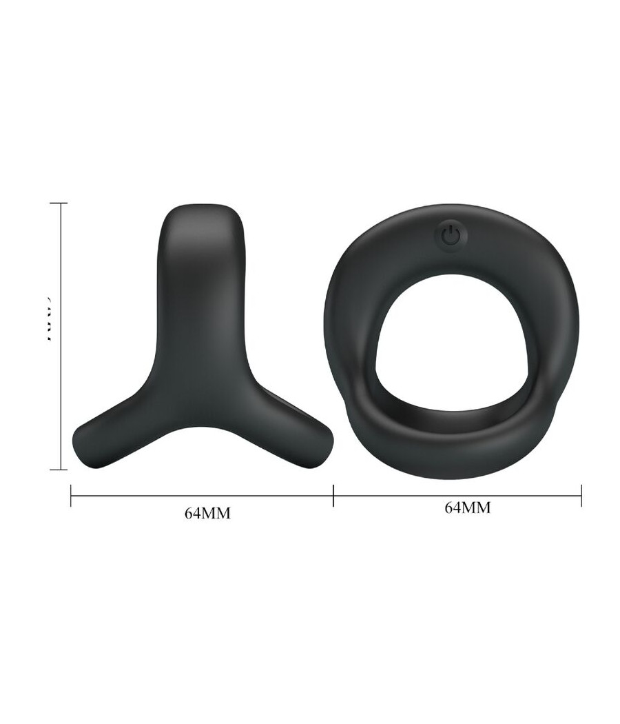 PRETTY LOVE - ELLIOTT ANILLO VIBRADOR NEGRO