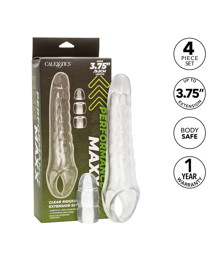 CALEXOTICS - MAXX EXTENSOR DE PENE AJUSTABLE TRANSPARENTE