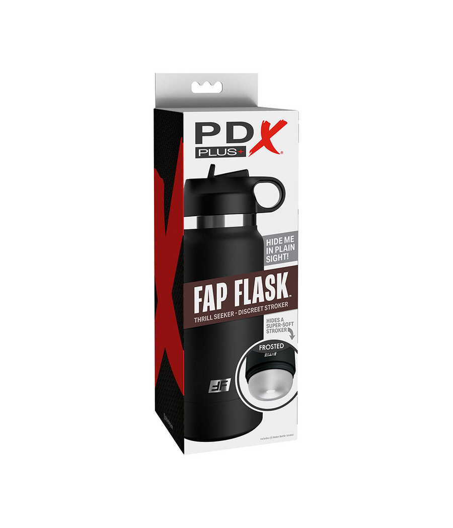 PDX PLUS - FAP FLASK ESTIMULADOR DE BOTELLA DISCRETO TRANSPARENTE MODELO 1