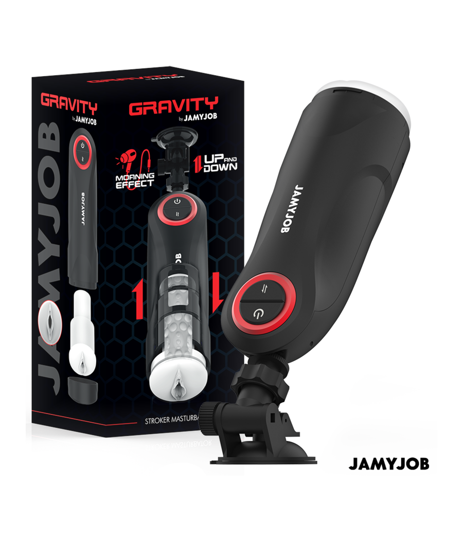 JAMYJOB - MASTURBADOR AUTOMÁTICO DE VAGINA POR GRAVIDADE 5 MODOS DE SUCÇÃO