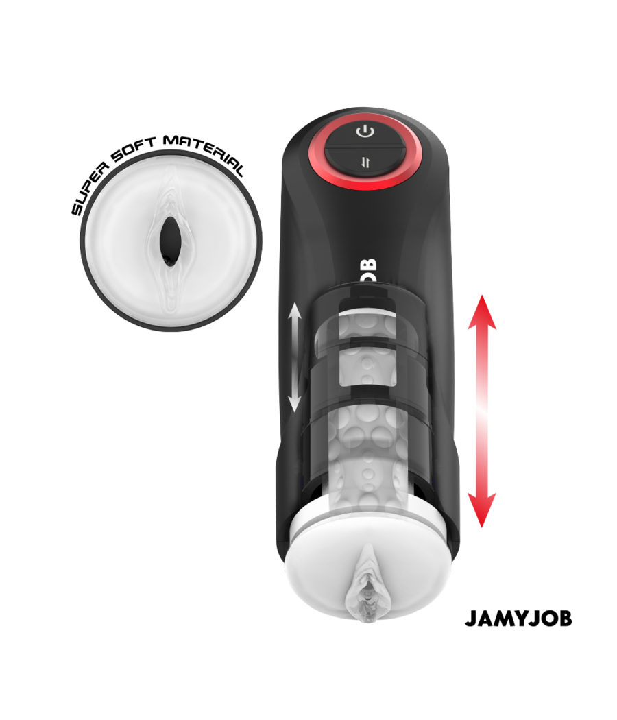 JAMYJOB - MASTURBADOR AUTOMÁTICO DE VAGINA POR GRAVIDADE 5 MODOS DE SUCÇÃO