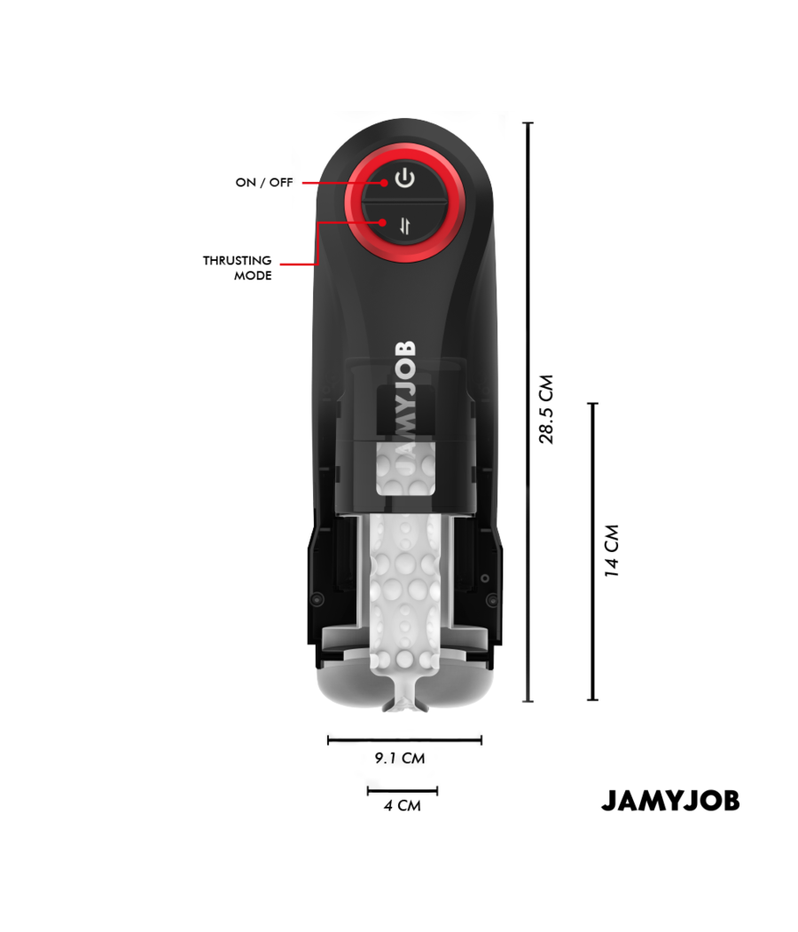 JAMYJOB - GRAVITY AUTOMATIC VAGINA MASTURBATOR 5 THRUSTING MODES AND SOUND EFFECT
