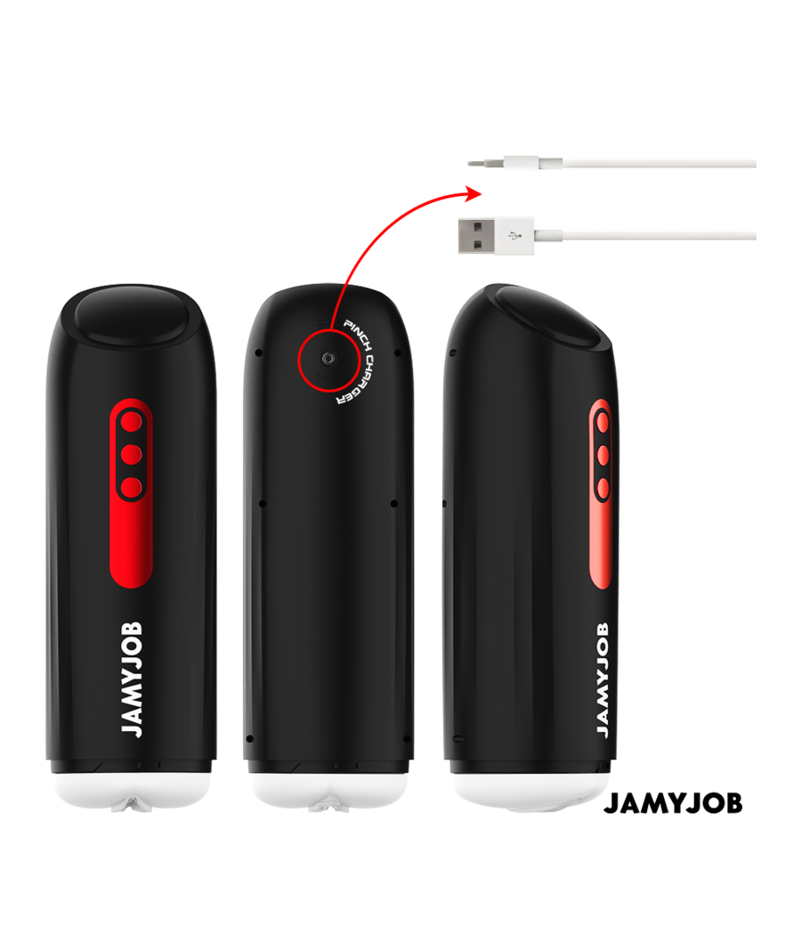 JAMYJOB - PHANTOM MASTURBADOR VAGINA AUTOMÁTICO 5 MODOS SUCCIONADOR Y EMPUJE