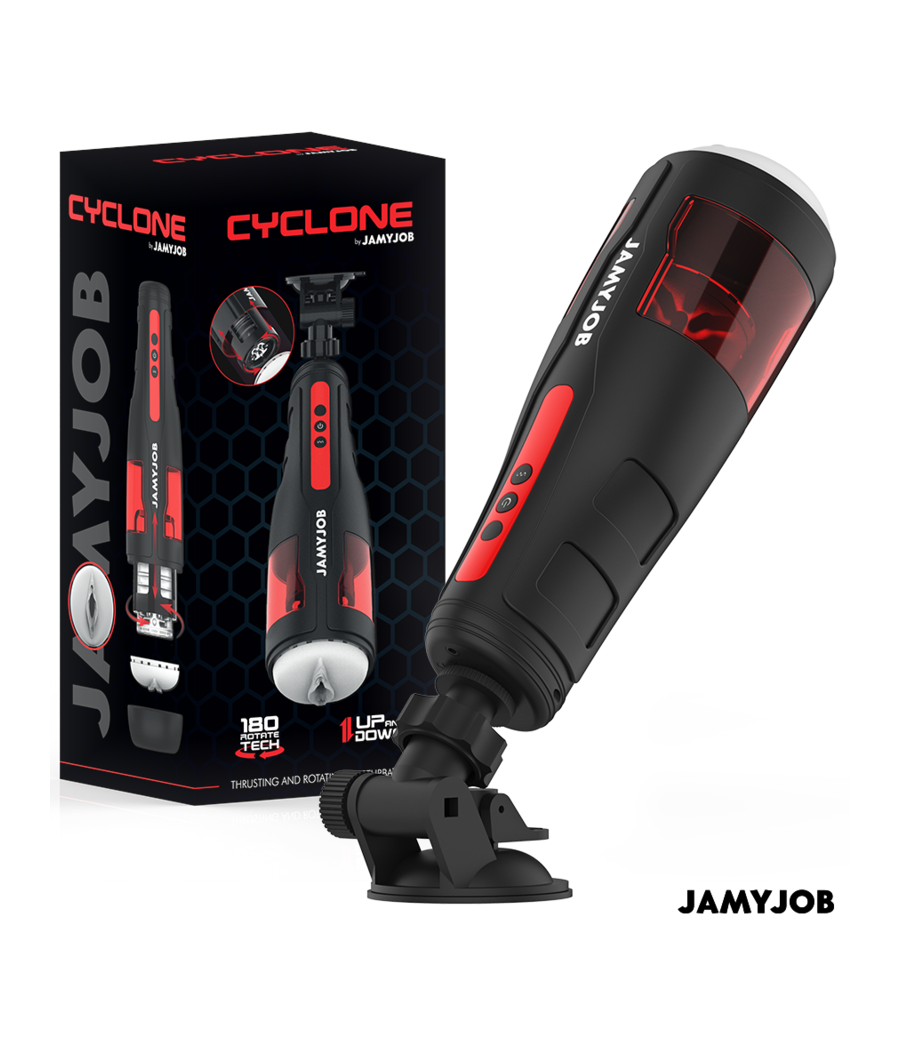 JAMYJOB - CYCLONE MASTURBADOR VAGINA AUTOMÁTICO 10 MODOS ROTACIÓN Y EMPUJE