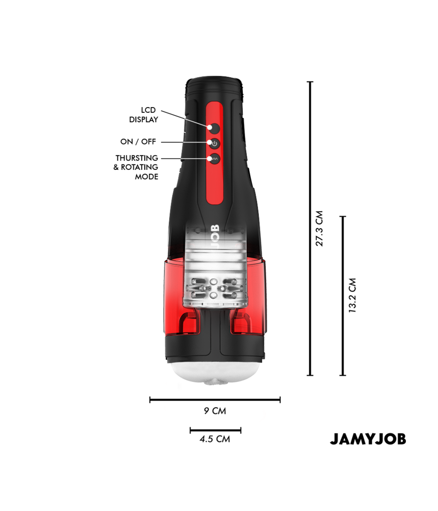 JAMYJOB - CYCLONE AUTOMATIC VAGINA MASTURBATOR 10 ROTATION AND THRUST MODES
