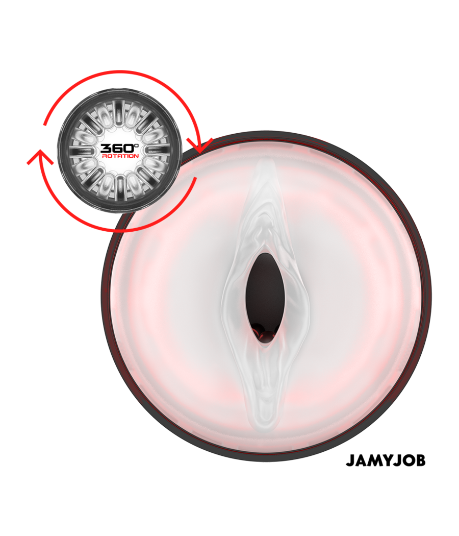 JAMYJOB - CYCLONE AUTOMATIC VAGINA MASTURBATOR 10 ROTATION AND THRUST MODES