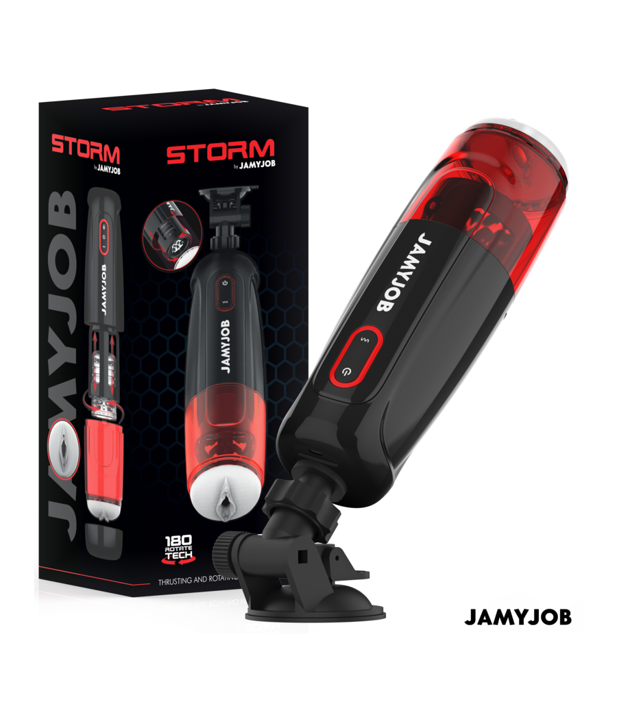 JAMYJOB - STORM MASTURBADOR VAGINA AUTOMÁTICO 10 MODOS ROTACIÓN Y EMPUJE