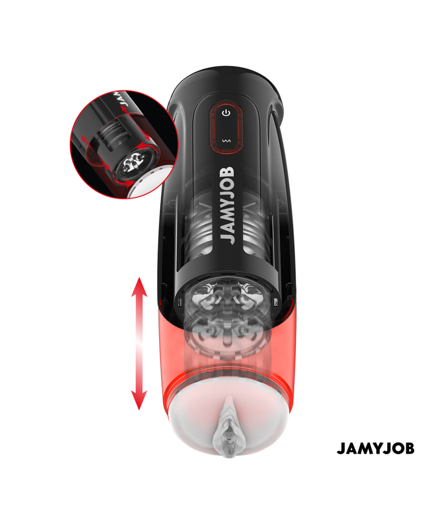 JAMYJOB - STORM AUTOMATIC VAGINA MASTURBATOR 10 ROTATION AND THRUST MODES