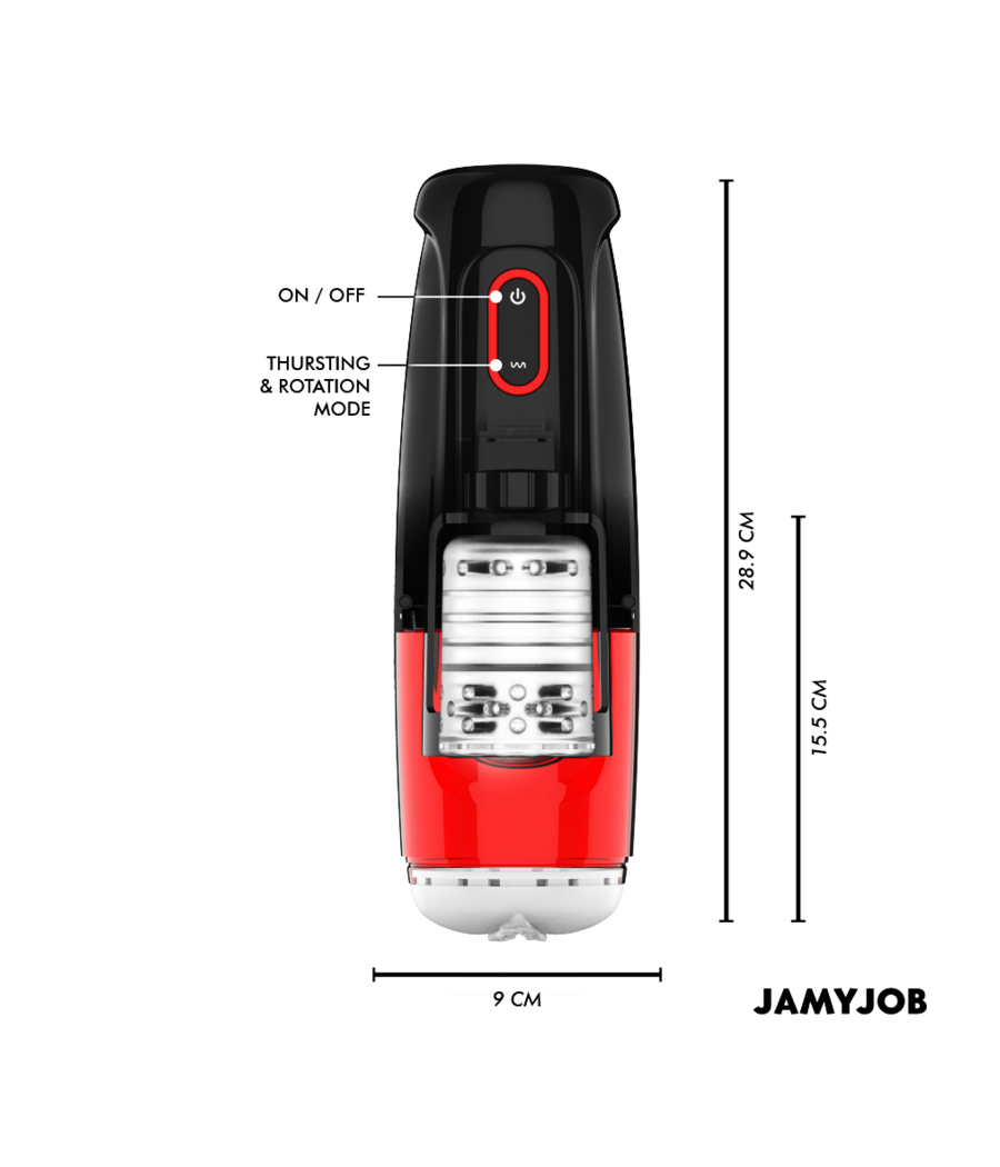 JAMYJOB - STORM AUTOMATIC VAGINA MASTURBATOR 10 ROTATION AND THRUST MODES