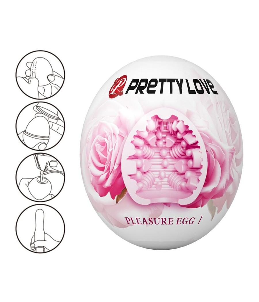 PRETTY LOVE - MASTURBADOR MASCULINO ROSA OVO