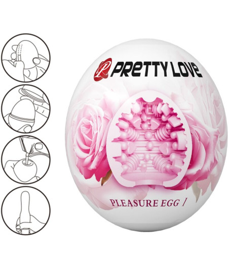 PRETTY LOVE - MASTURBATORE MASCHILE UOVO ROSA