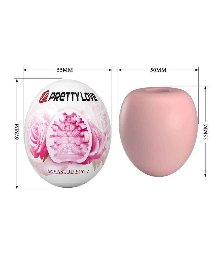PRETTY LOVE - MASTURBATEUR POUR HOMME OEUF ROSE