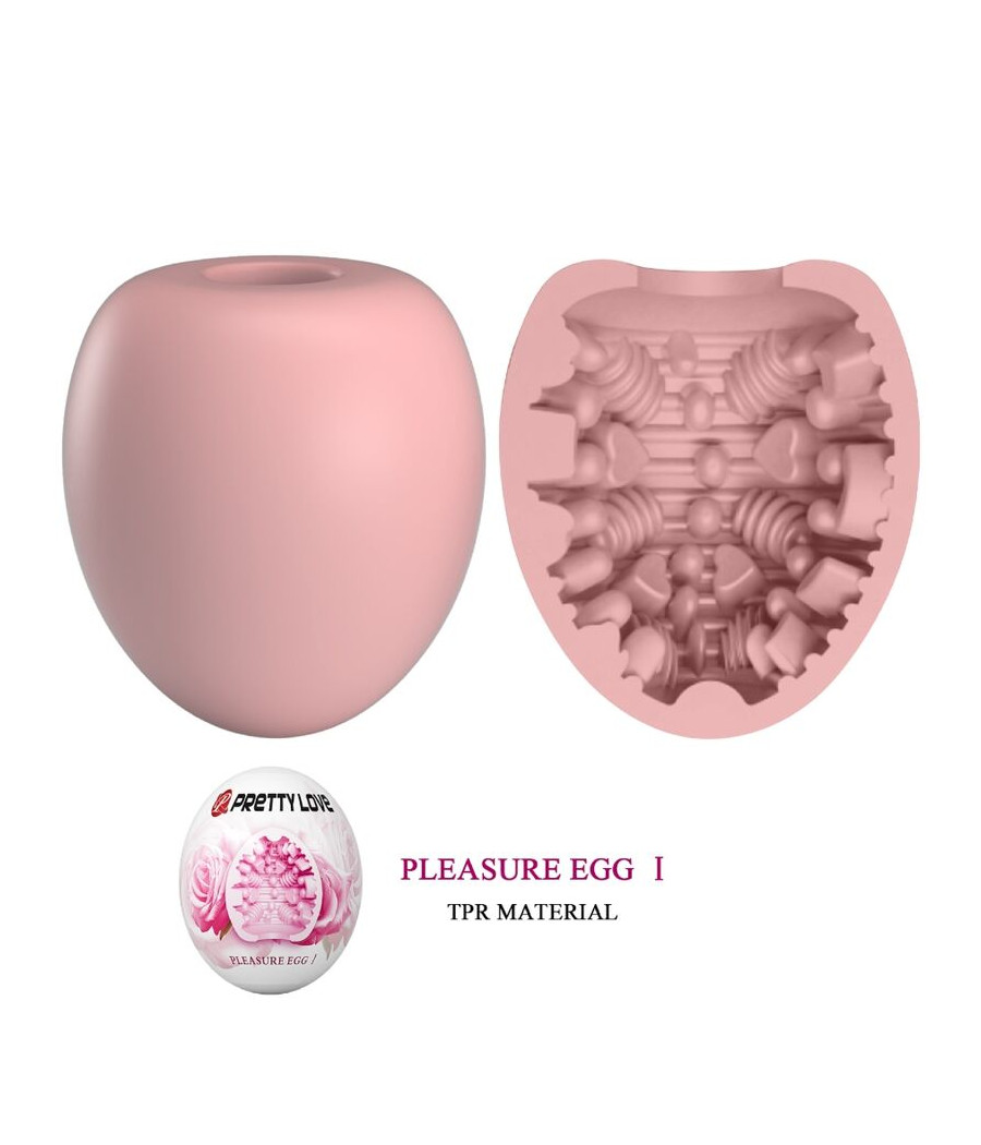 PRETTY LOVE - MASTURBADOR MASCULINO ROSA OVO