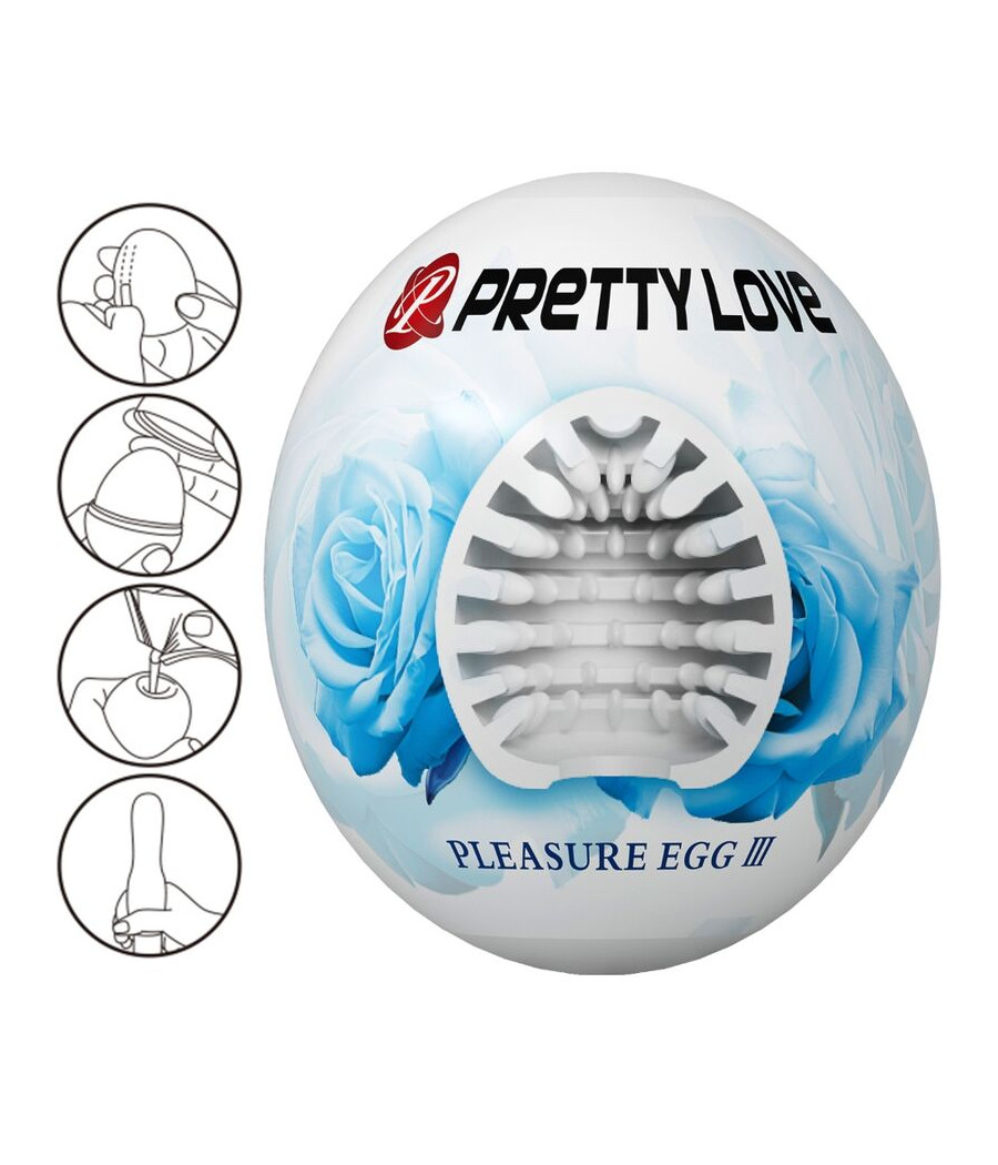 PRETTY LOVE - MASTURBADOR MASCULINO HUEVO BLANCO