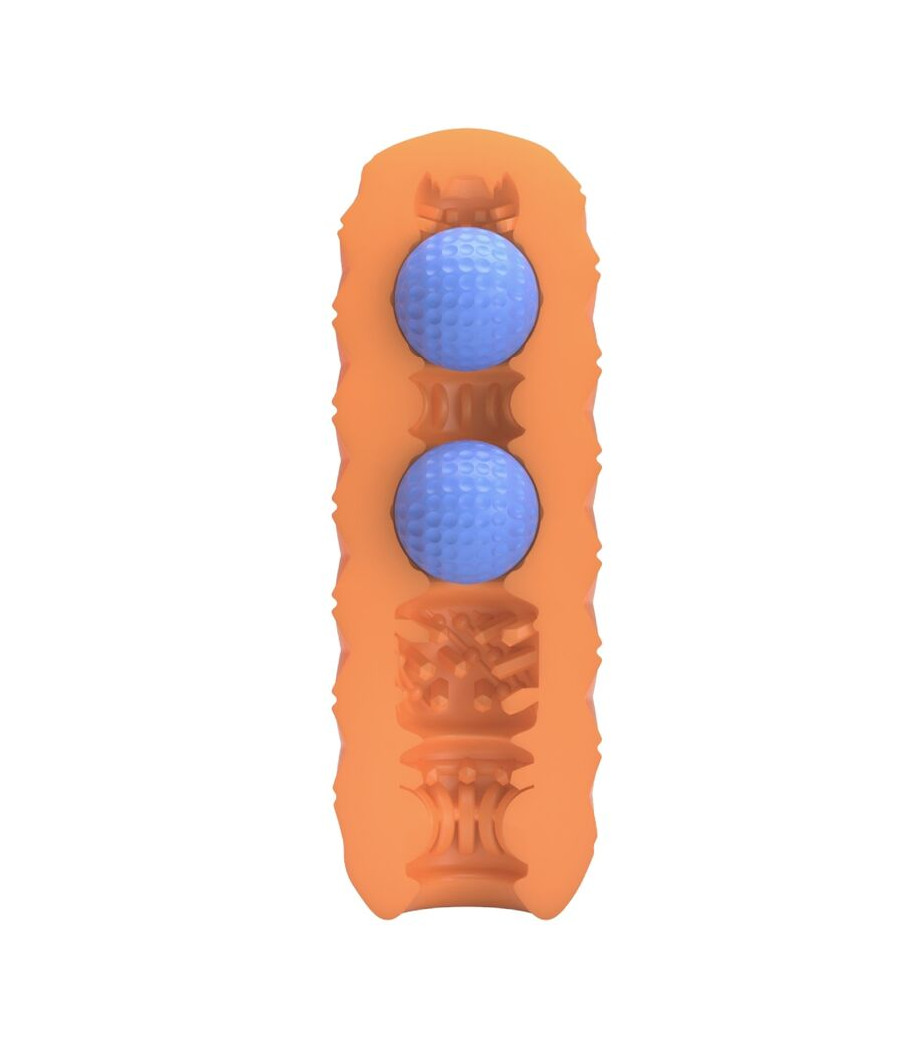 PRETTY LOVE - TWIN BALLS MALE MASTURBATOR ORANGE