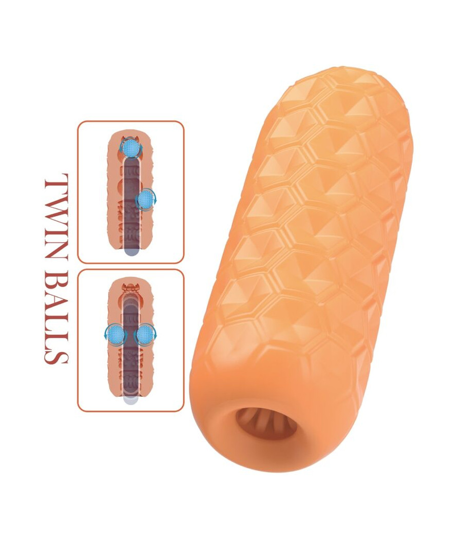 PRETTY LOVE - MASTURBATORE MASCHILE A GEMELLE ARANCIONE