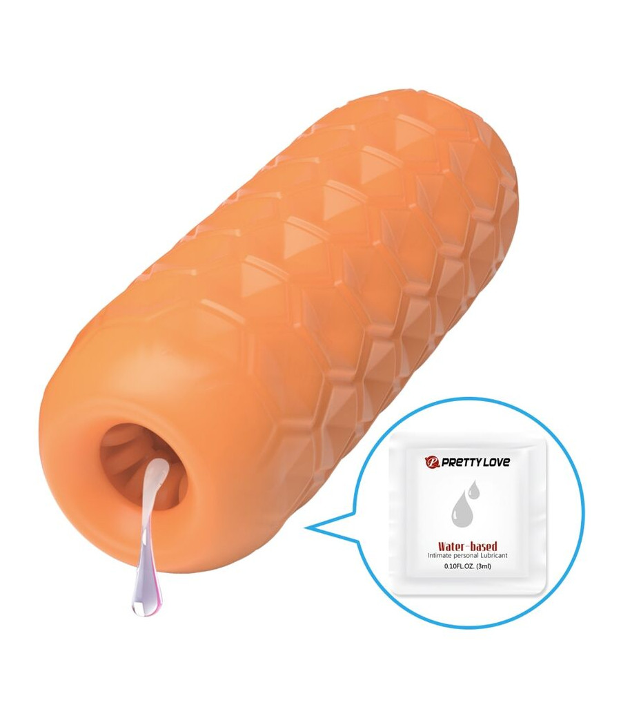 PRETTY LOVE - TWIN BALLS MÄNNLICHER MASTURBATOR ORANGE